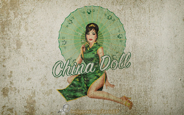 Fondo de pantalla Pin-Up: China Doll | Vintage | Wallpaper