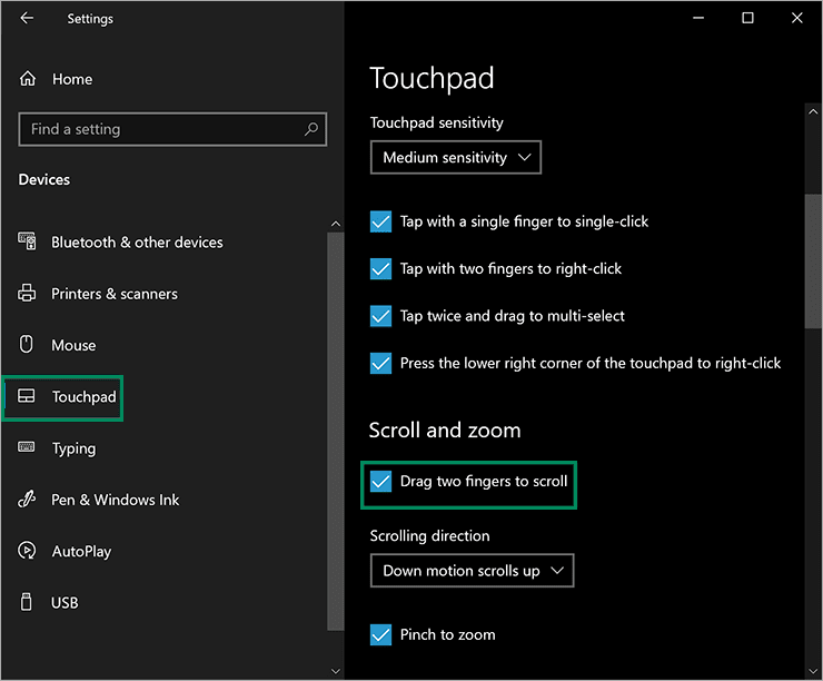4-Windows-10-Settings-Drag-two-fingers-to-scroll
