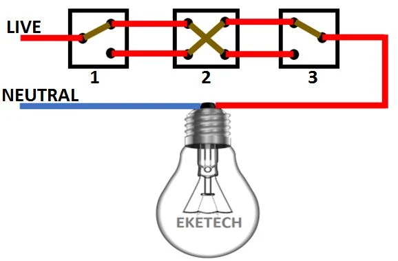 connection diagram of an intermediate switch