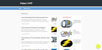 Materi AMP Blogger Template