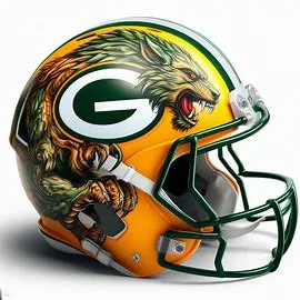 Green Bay Packers Mythological Beasts Concept Helmet