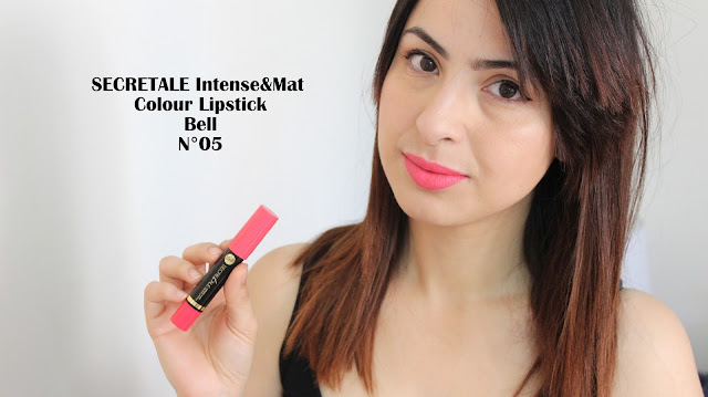 SECRETALE Intense&Mat Colour Lipstick , swatch, jumbo bell, bell cosmétique, le blog d'une tunisienne, blogueuse maghrébine, blogueuse tunisienne, blog, swatch, revue, jumbo pas cher , 