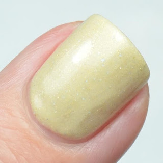 yellow holographic nail polish