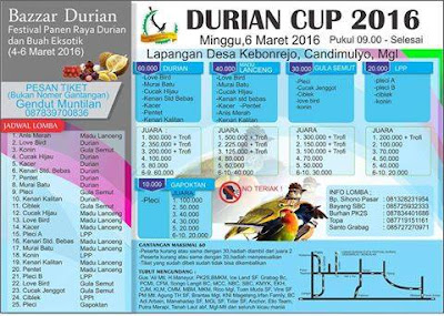 Durian Cup dan Bazar Durian Magelang 2016