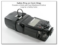 PJ1091: Safety Ring on Cinch Strap: Provides a Quick and Easy Attachment Point of Loop for a Safety Cable