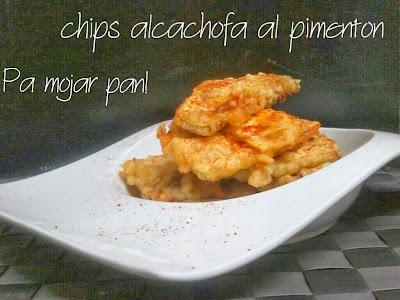 Chips de alcachofa al pimentón de la vera 