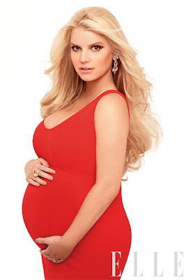 Jessica Simpson Pregnantcy For Covers ELLE2
