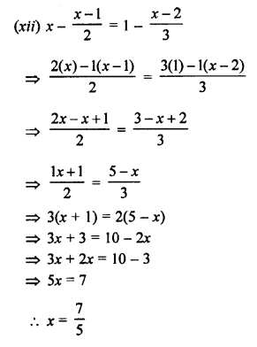 Selina Concise Mathematics Class 8 ICSE Solutions Chapter 14 Linear Equations in one Variable