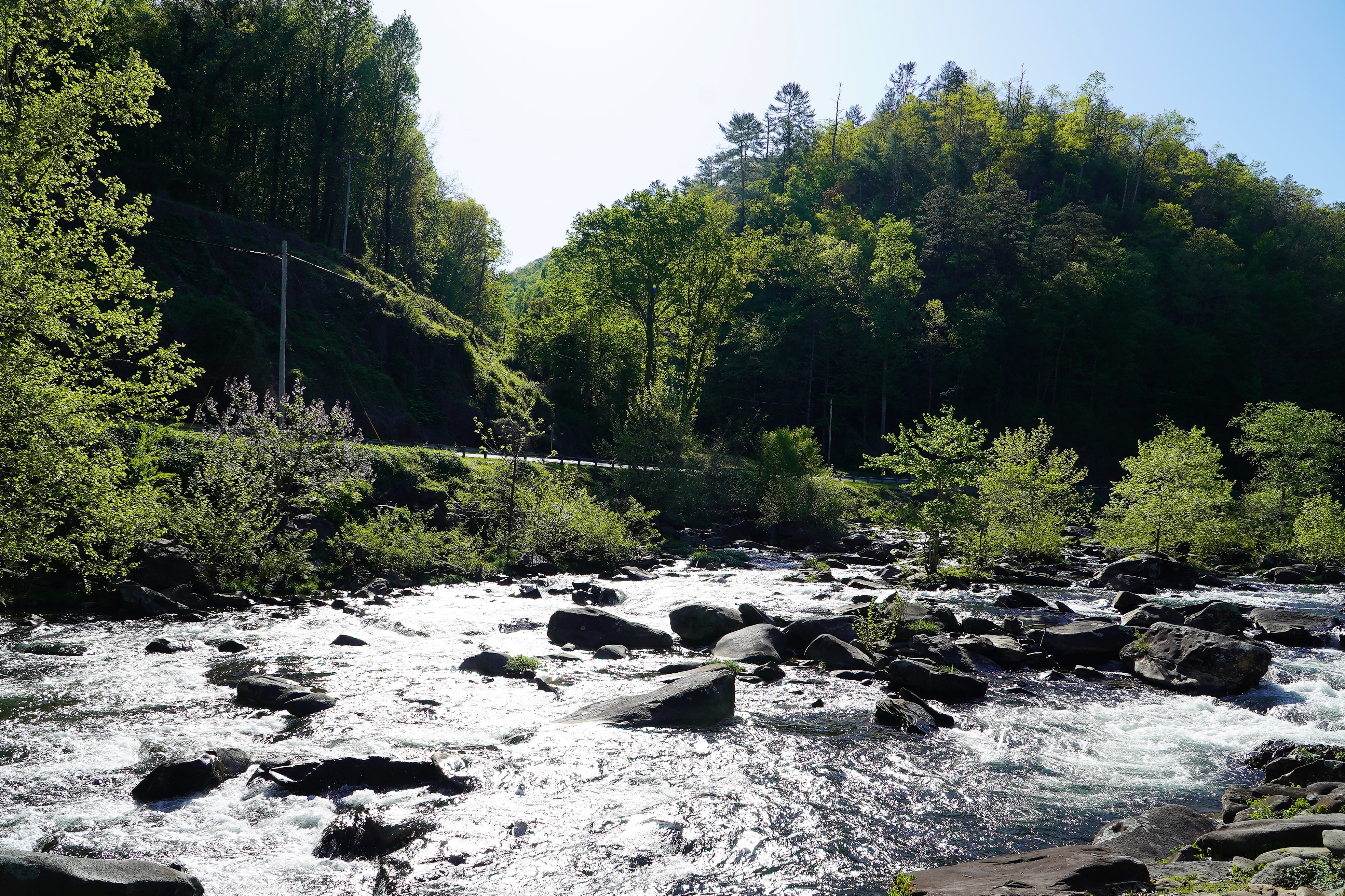 Cheoah River at Historic Tapoco Lodge