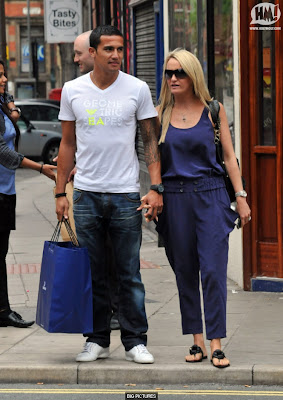 Tim Cahill with Wife