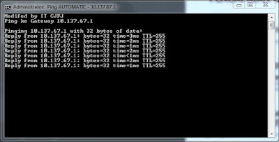 Membuat Program Sederhana (ext *.bat) Untuk Ping Otomatis