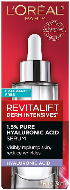 Best L’Oreal Paris new  products ; Revitalift Derm Intensives 1.5% Pure Hyaluronic Acid Serum Review