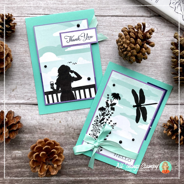 Stampin up UK Silhouette technique card idea