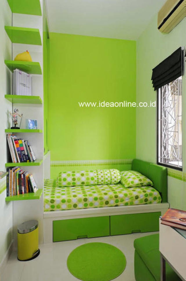  Desain  interior  warna  hijau 