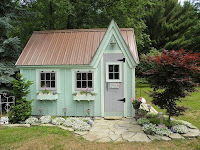 country cottage garden sheds
