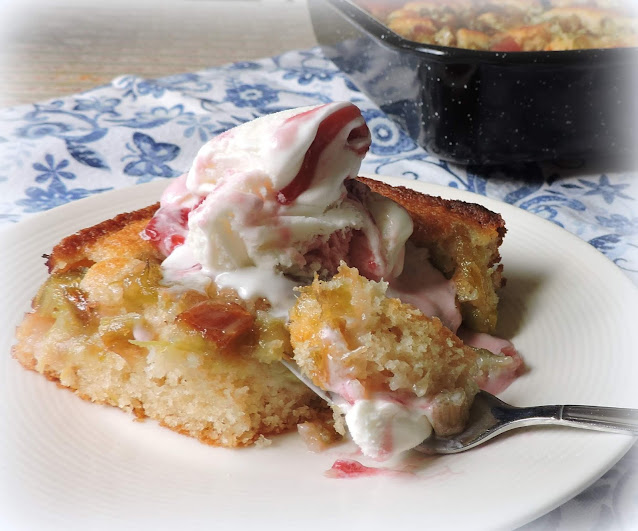 Rhubarb Pudding Cake