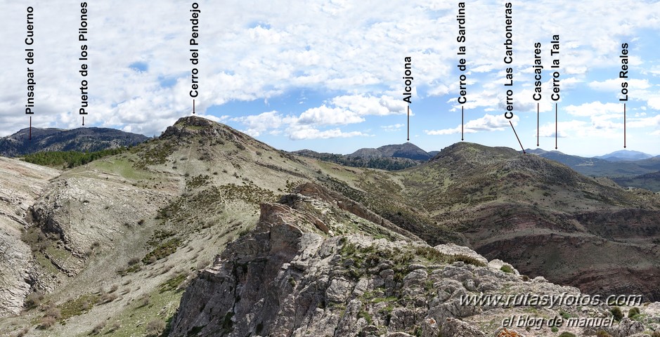 Cerro de la Sardina - Cerro Carboneras - Cerro del Pendejo - Cueva Bermeja - Cerro Colmenarejo - Tajo de Pompeyo - Cerro de Rajete