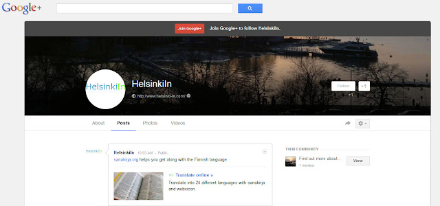 HelsinkiIn on Google+