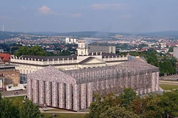 Artist Creates A Replica Of Greek Parthenon From 100,000 Banned Books