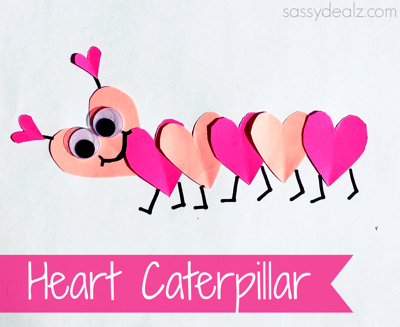 Valentine's Day Heart Shaped Animal Crafts For Kids - Crafty Morning