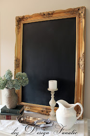 chalk board, make a chalkboard from a mirror, cottage, cottage style, farmhouse, farmhouse style, diyDesignFanatic.com, craft