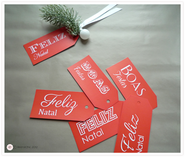 Free Christmas gift tags from BistrotChic
