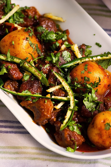 mutton curry with whole spices