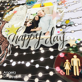 Happy Day Bro Scrapbook Layout by Angela Tombari for Yuppla Craft DT