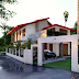 Two story 5 Bedroom Modern House Design with roof terrace @ Kegalle - House Designs Sri Lanka - House Plan