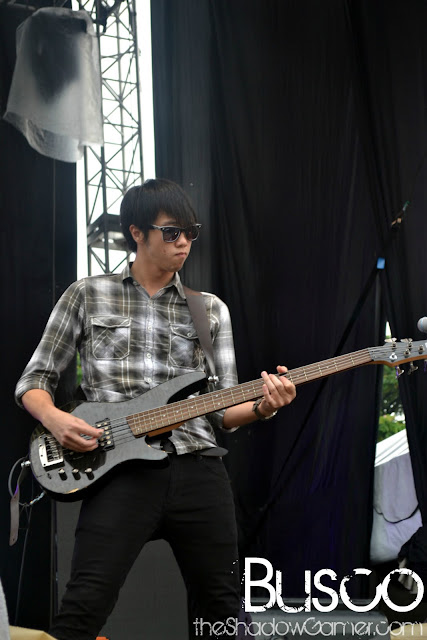 Busco's guitarist performing at Rockaway Festival 2011