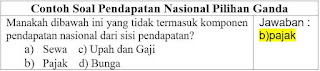 Contoh Soal Pendapatan Nasional Pilihan Ganda Kelas XI (11) SMA Semester 1