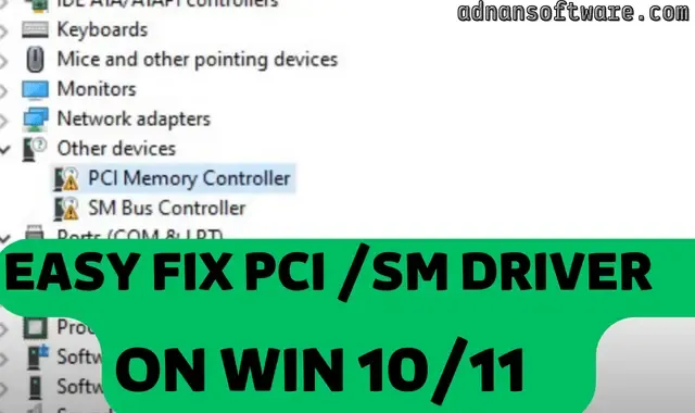How to fix pci memory controller driver dell
