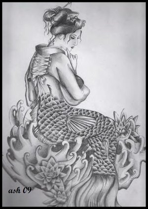 Japanese Geisha Tattoo Design Picture 4