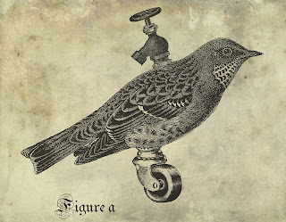 bird image artwork collage digital download