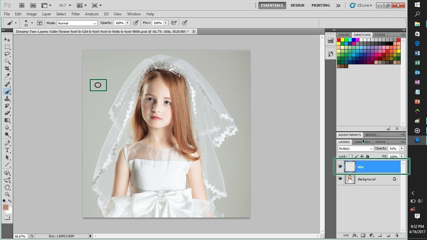 Tutorial Photoshop Make Up Wajah IMedia 9