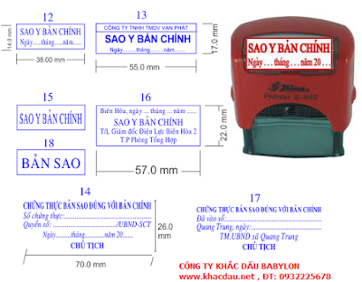 Khắc dấu sao y bản chính tại TPHCM