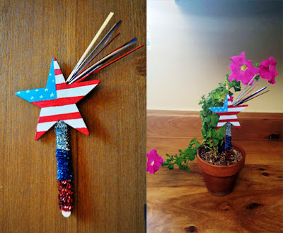 4th of July Sparkler Star Decoration