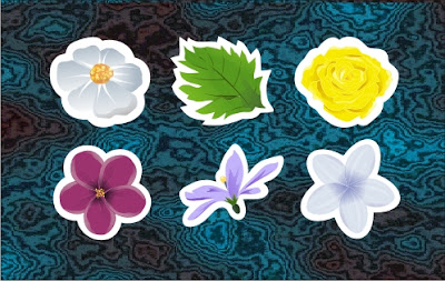 flower sticker printable