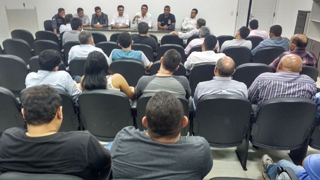 Gestores da SSP durante visita a autoridades no interior do Maranhão