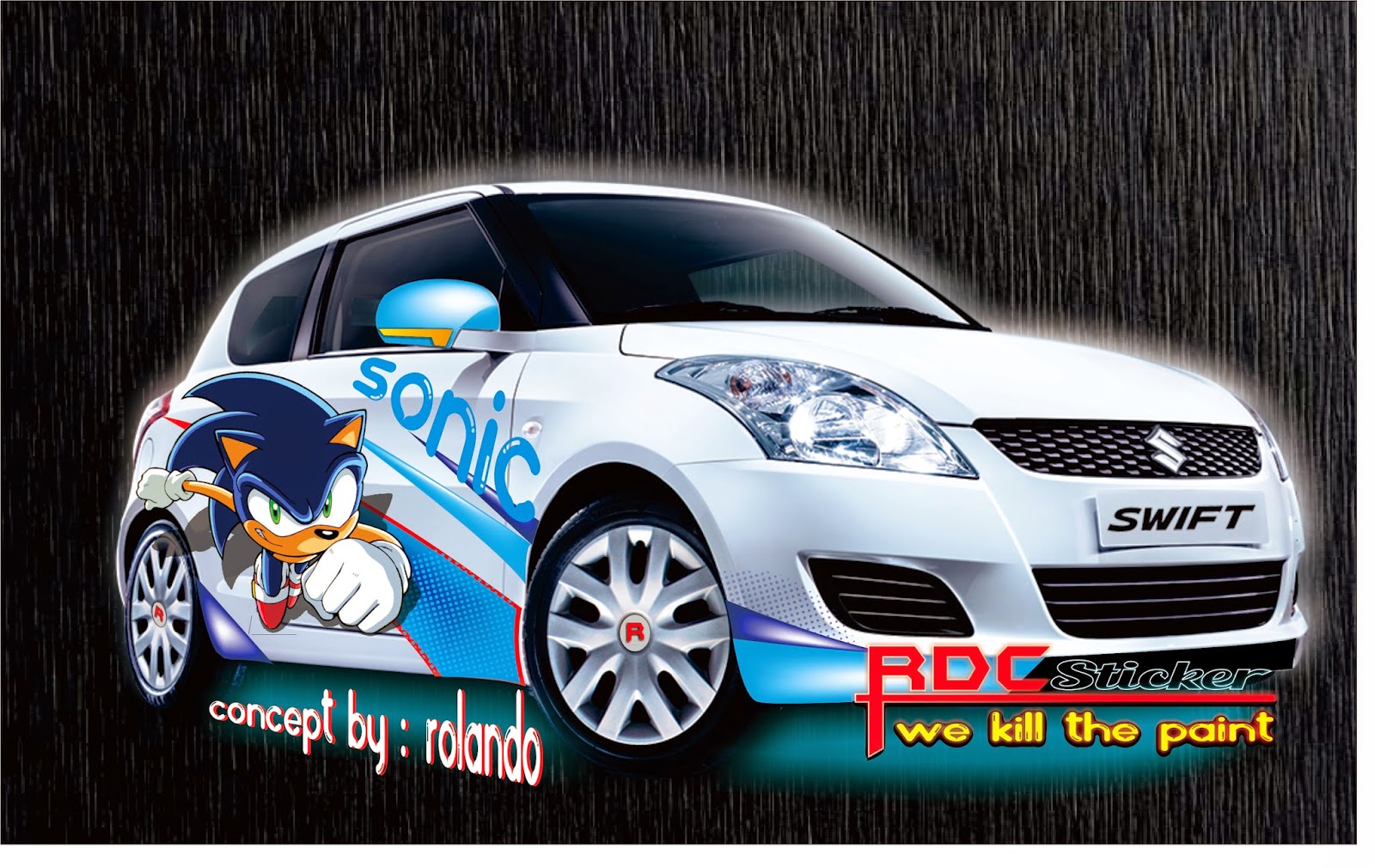 RDC Cutting Sticker Suzuki Swift Modifikasi Sticker Sonic