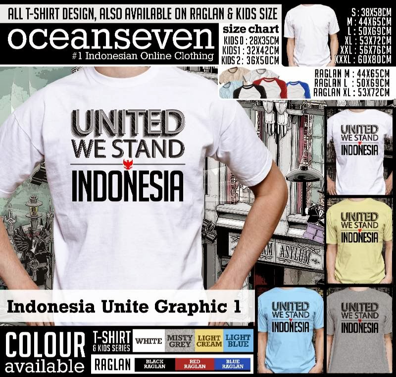 Kaos Indonesia Unite Graphic 1