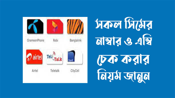 জিপি,বাংলালিংক,রবি,টেলিটক,এয়ারটেল - সকল সিমের এমবি চেক করার নিয়ম