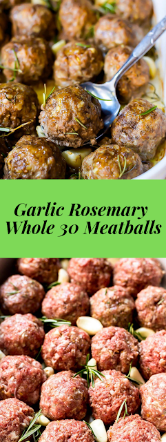 Garlic Rosemary Whole 30 Meatballs