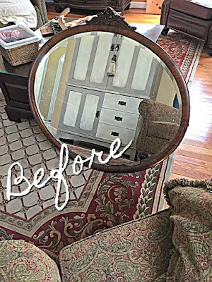 Matching mirror for vintage Sligh dresser.