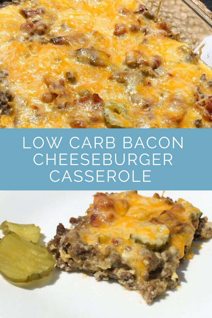 LOW CARB BACON CHEESEBURGER CASSEROLE RECIPE