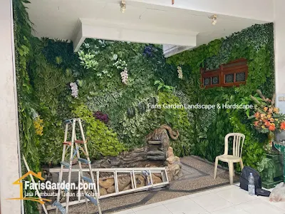 Jasa Vertical Garden Mojokerto - Tukang Taman Vertikal Asli & Vertical Sintetis di Mojokerto