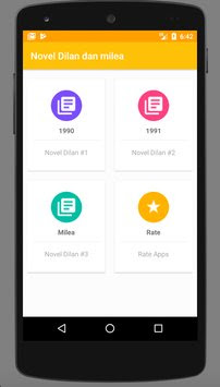  apa kabar nih sob pastinya dalam keadaan sehat semua kan  Novel Dilan dan Milea 1990 - 1991 APK v1.3 for Android Latest Version Terbaru 2018