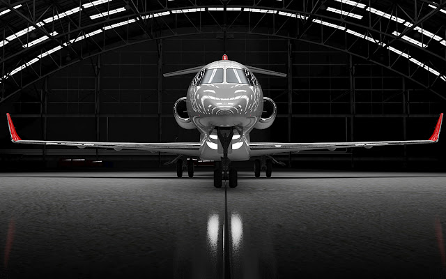 Bombardier Learjet 85 On-hangar Rendering Image