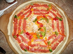 DHARMA Swan pizza, uncooked