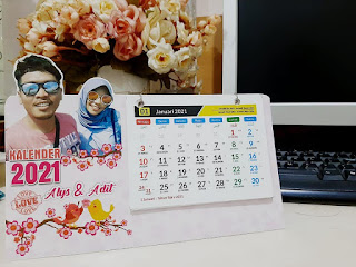 Desain Kalender Duduk 2021 Custom CDR